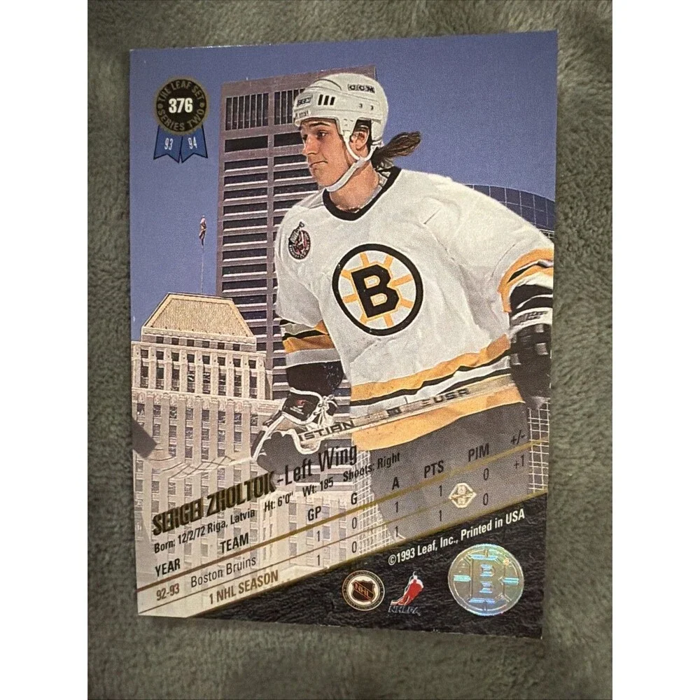 1993-94 Leaf - Sergei Zholtok #376